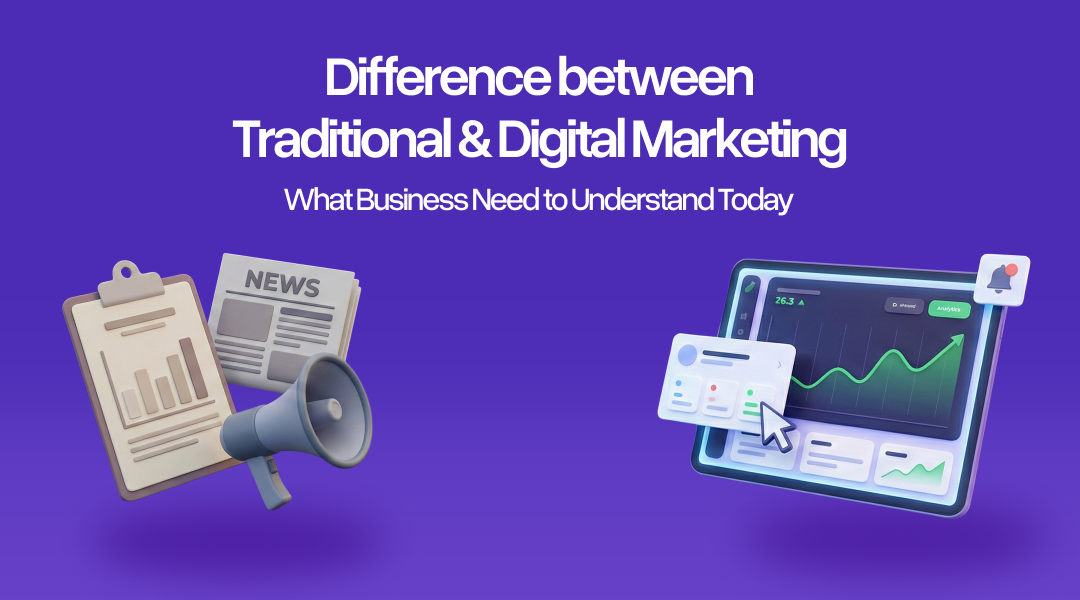 Difference Between Traditional and Digital Marketing: What Businesses Need to Understand Today